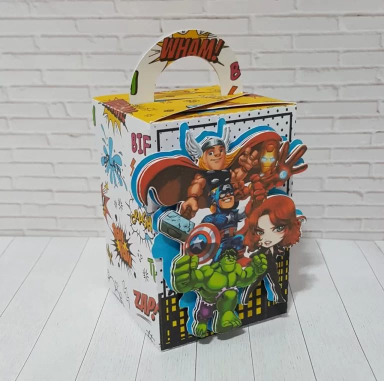 Kit de arquivos digitais para personalizados de aniversário tema Vingadores com corte digital e manual.