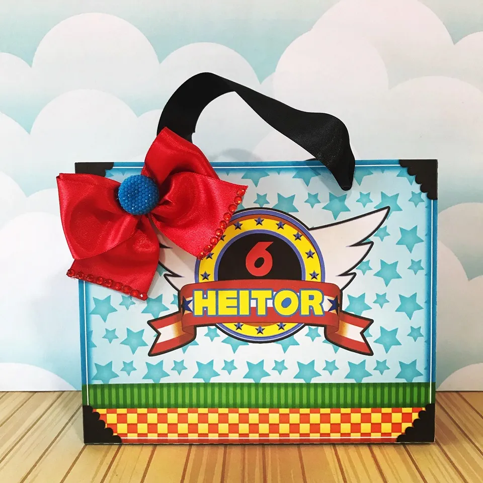 Kit digital de personalizados do Sonic nos formatos Silhouette Studio, PNG e PDF para scrapfesta.