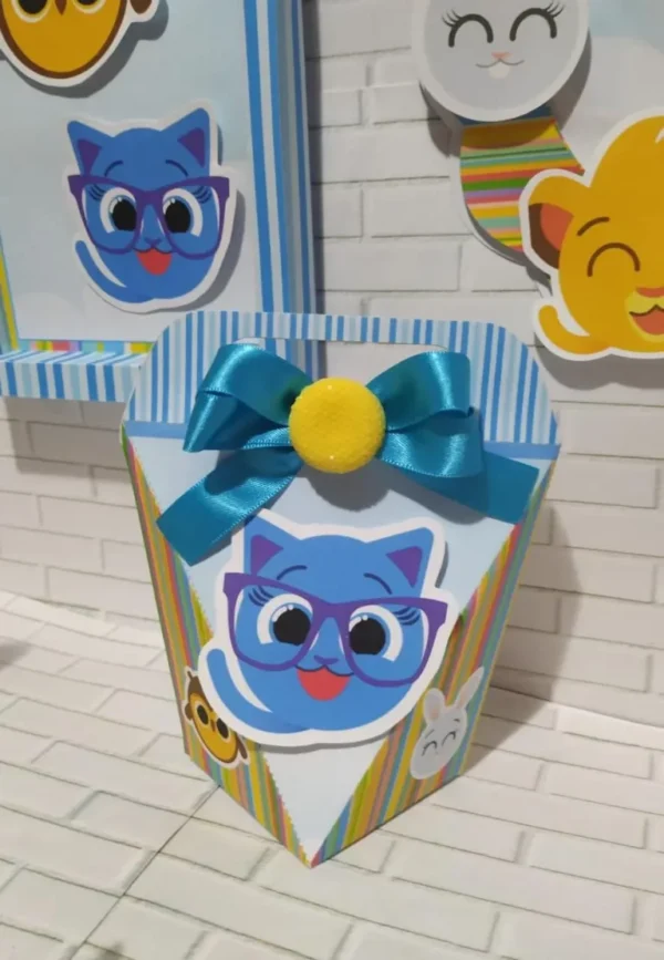 Itens personalizados para festa Bolofofos masculino em arquivo digital Studio, PNG e PDF.