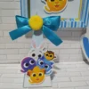Topper de bolo e elementos de decoração masculino tema Bolofofos para imprimir e recortar.