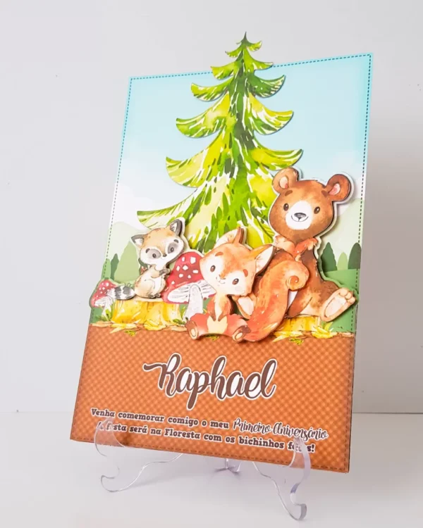 Arquivos de corte para itens de Decoração Bosque Encantado em formatos Studio, PNG e PDF para imprimir.