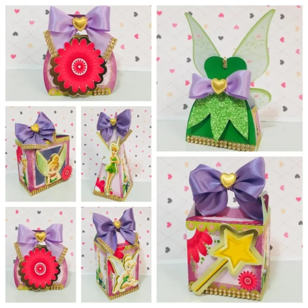 Itens de personalizados para Decoração de Aniversário da Tinker Bell em formato Studio para festa infantil de menina.