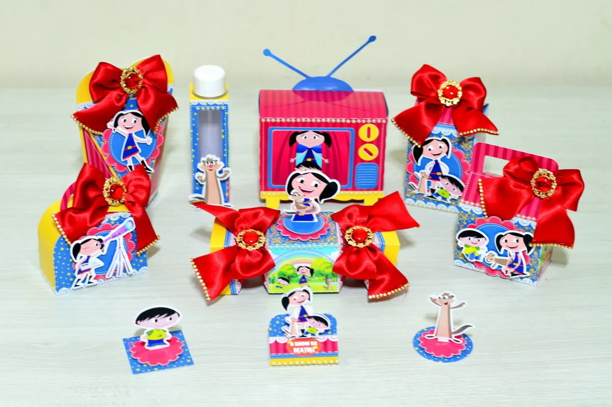 Arquivo digital de corte para itens de decoração de festa infantil tema Show da Luna em formato Silhouette Studio.