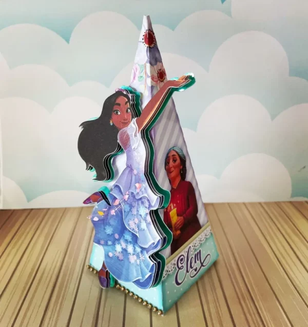 Kit de arquivos digitais para personalizados de aniversário tema filme Encanto com corte digital e manual.