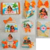 Kit de arquivos digitais para personalizados de aniversário tema Moana com corte digital e manual.