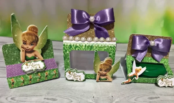 Arquivos de corte para itens de Decoração Festa Infantil Sininho no formato Studio para imprimir.