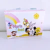 Kit de arquivos digitais para personalizados de aniversário tema Looney Tunes com corte digital e manual.