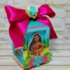 Kit de arquivos digitais para personalizados de aniversário tema Moana Luxo com corte digital e manual.