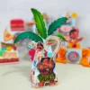 Topper de bolo e elementos de decoração tema Moana prontos para imprimir e recortar em Studio e PDF.