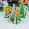 Itens personalizados para festa infantil de futebol em arquivo digital Studio e PDF.