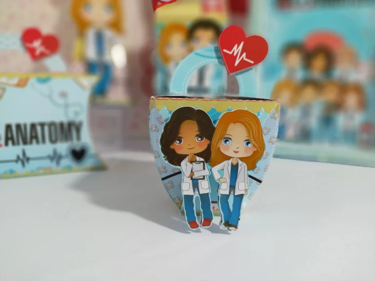 Moldes práticos de scrapfesta para lembrancinhas no tema Grey's Anatomy em formato Studio, PNG e PDF.