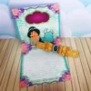 Topo de bolo para imprimir do tema Decoração Jasmine Luxo em formatos digitais Studio, PNG e PDF.