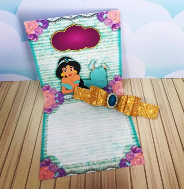 Topo de bolo para imprimir do tema Decoração Jasmine Luxo em formatos digitais Studio, PNG e PDF.