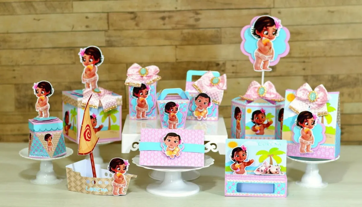 Decoracao Moana Bebe Studio e Pdf