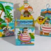Arquivo digital de corte para itens de decoração no tema Mundo Bita na Praia em formatos Studio, PNG e PDF.