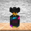 Itens personalizados para decoração de aniversário neon em arquivo digital Studio e PDF.