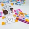 Decoração de mesa e mimos de Páscoa PK XD Rosa para imprimir nos formatos Studio e PDF.