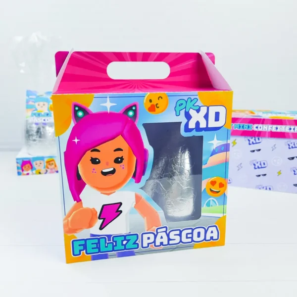 Modelos de corte para Páscoa tema PK XD Rosa em formato Studio e PDF para decoração.