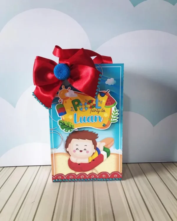 Kit de arquivos digitais para personalizados de aniversário Pool Party Menino com corte digital e manual.