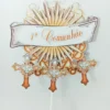 Caixinhas personalizadas de primeira eucaristia prontas para recorte nos formatos Studio e PDF.
