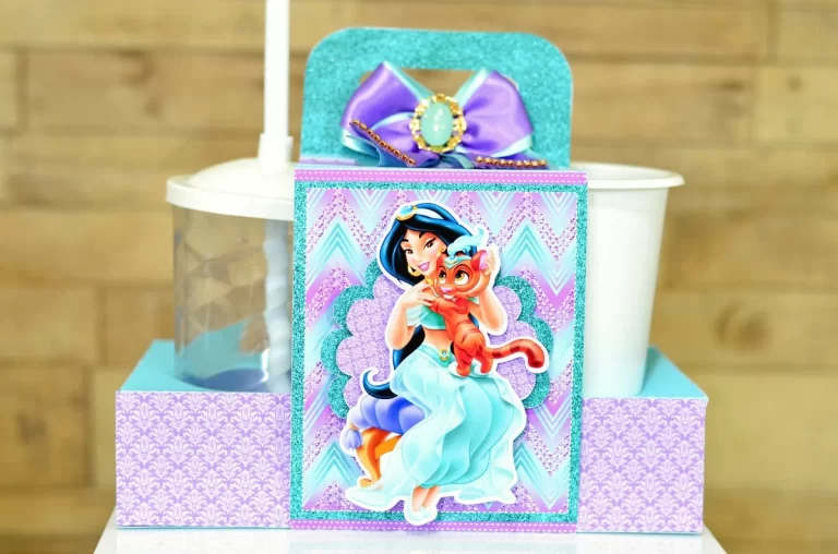 Arquivos de corte para itens de Decoração Princesa Jasmine em formatos Studio e PDF para imprimir.