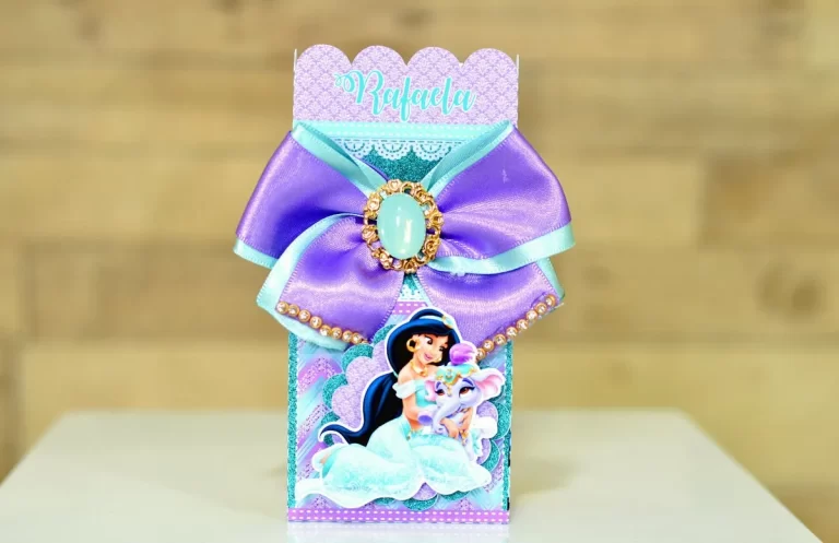 Moldes de scrapfesta para Decoração Princesa Jasmine nos formatos digitais Studio e PDF para recortar.