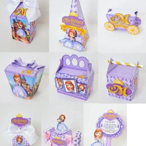 Arquivo digital de corte para itens de decoração tema Princesa Sofia simples em formatos Studio e PDF.