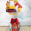 Kit de arquivos digitais para personalizados de aniversário tema construtor com corte digital e manual.