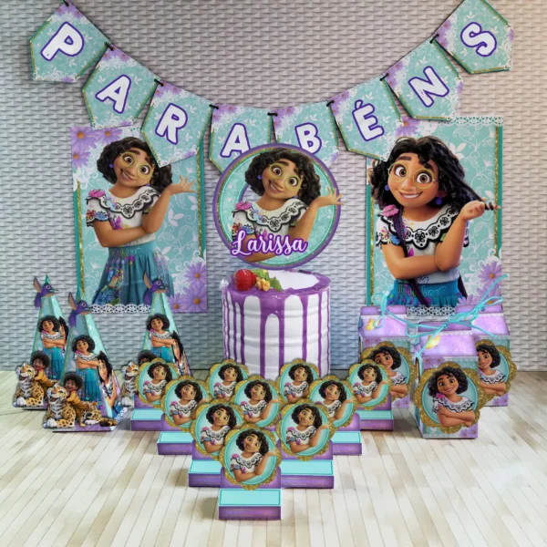 Arquivo digital de corte para itens de decoração tema Encanto Disney em formatos Studio, PNG e PDF.
