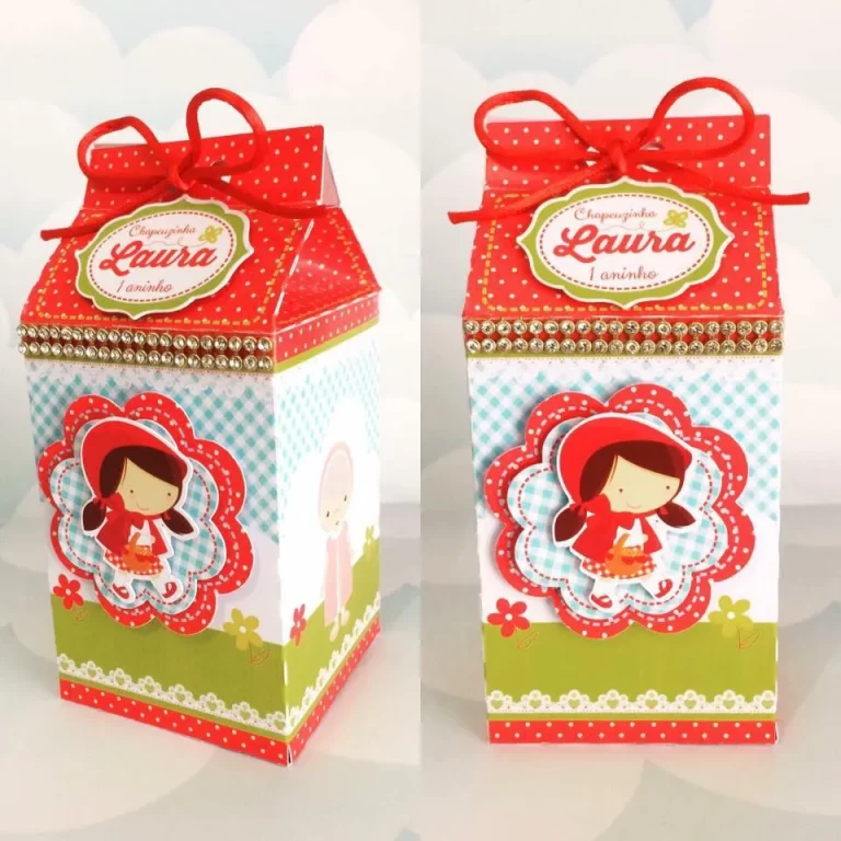Moldes de scrapfesta para personalizados e decoração da Chapeuzinho Vermelho nos formatos digitais Studio e PDF.