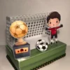 Kit de arquivos digitais para personalizados de aniversário tema futebol com corte digital e manual.