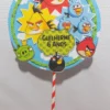 Moldes digitais com elementos do jogo Angry Birds e caixas temáticas em Studio e PDF para decoração de festa.