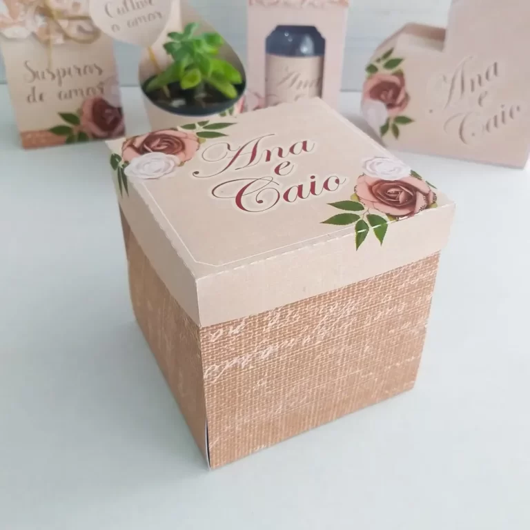 Kit digital de personalizados para decoração de casamento simples e econômico nos formatos Silhouette Studio e PDF.