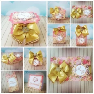 Arquivo digital de personalizados para decoração de mesa de casamento em formato Silhouette Studio.