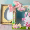 Moldes fáceis de scrapfesta no tema Páscoa nos formatos digitais Studio e PDF para recortar.