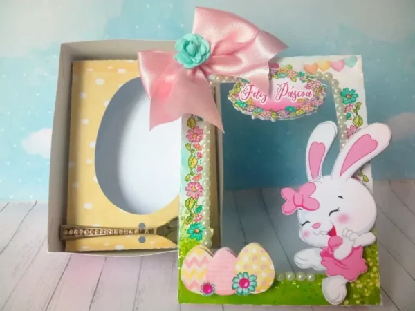 Moldes fáceis de scrapfesta no tema Páscoa nos formatos digitais Studio e PDF para recortar.