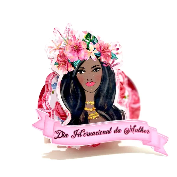 Moldes de scrapfesta para o Dia da Mulher nos formatos digitais Studio, PNG e PDF para recortar.
