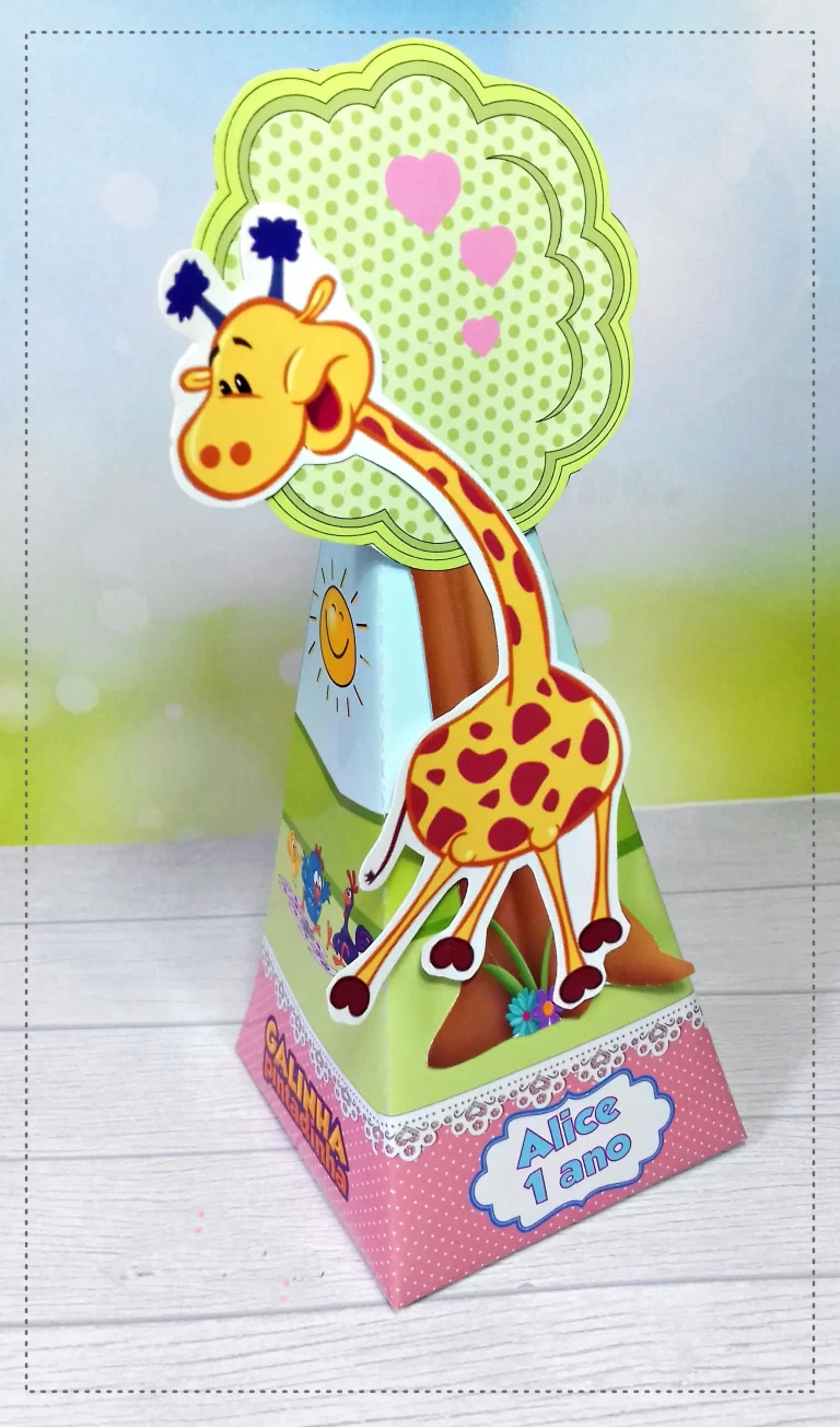 Topo de bolo para imprimir do tema decoração para festa da Galinha Pintadinha em formato digital Studio.