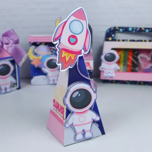 Moldes de scrapfesta para Festa Astronauta Menina nos formatos digitais Studio, PNG e PDF para recortar.