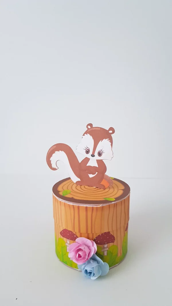 Moldes digitais com elementos da floresta para Festa Bosque Encantado Menina em Studio, PNG e PDF para impressão.