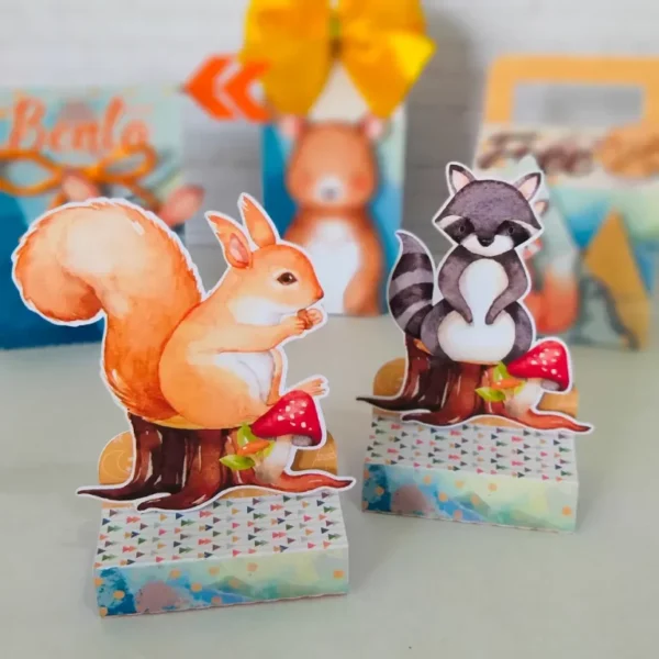 Arquivos de corte para personalizados de Festa Bosque Encantado em formatos Studio e PDF.