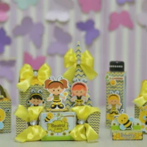 Arquivo digital de corte para decoração de festa abelhinha simples e econômica no Silhouette Studio.