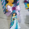 Topo de bolo para imprimir do tema Festa da Princesa Jasmine em formatos digitais Studio, PNG e PDF.