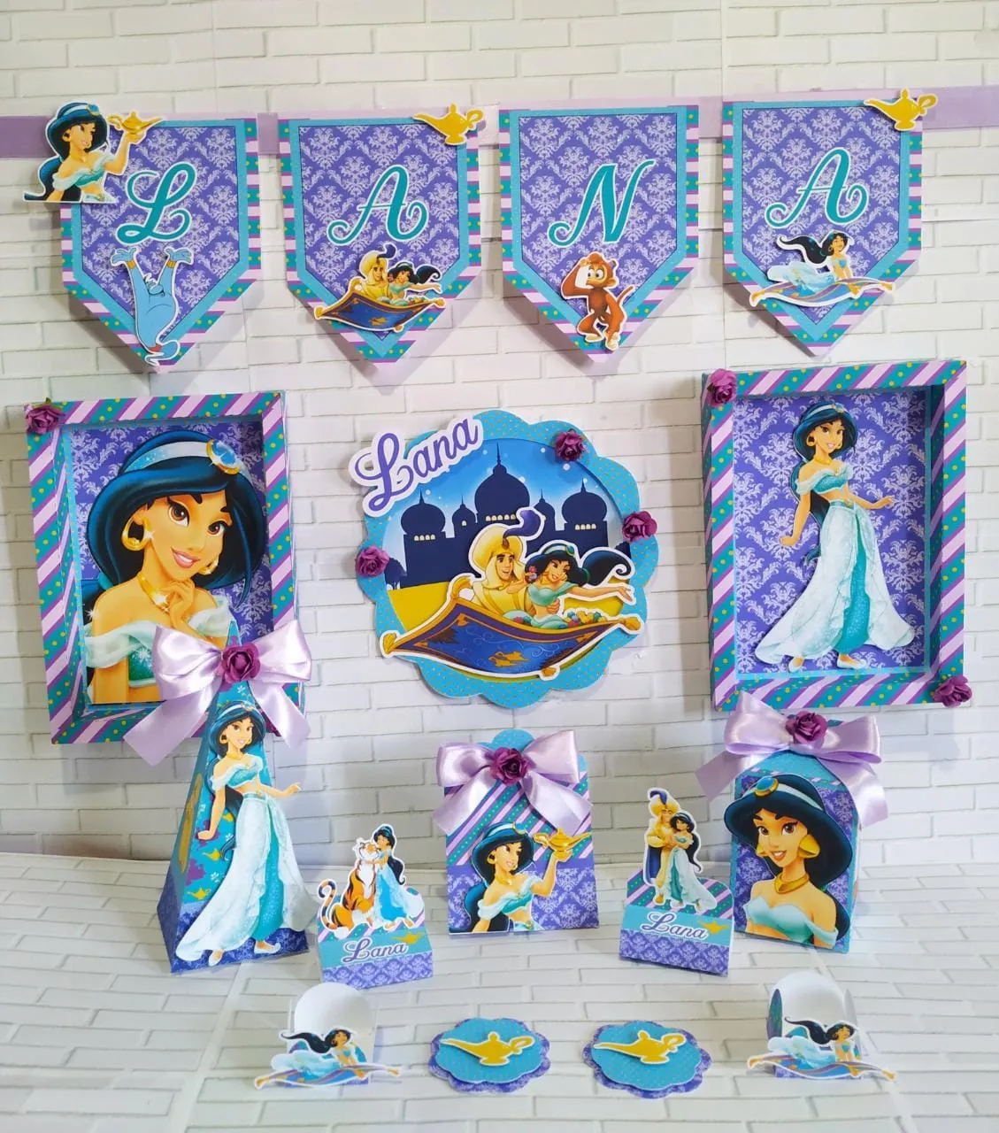 Festa da Princesa Jasmine Studio Png e Pdf