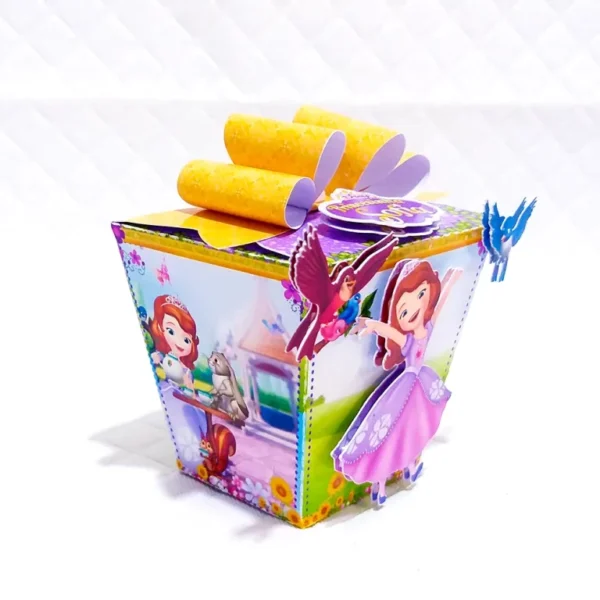 Itens personalizados para aniversário tema Princesa Sofia simples em arquivo digital Studio e PDF.