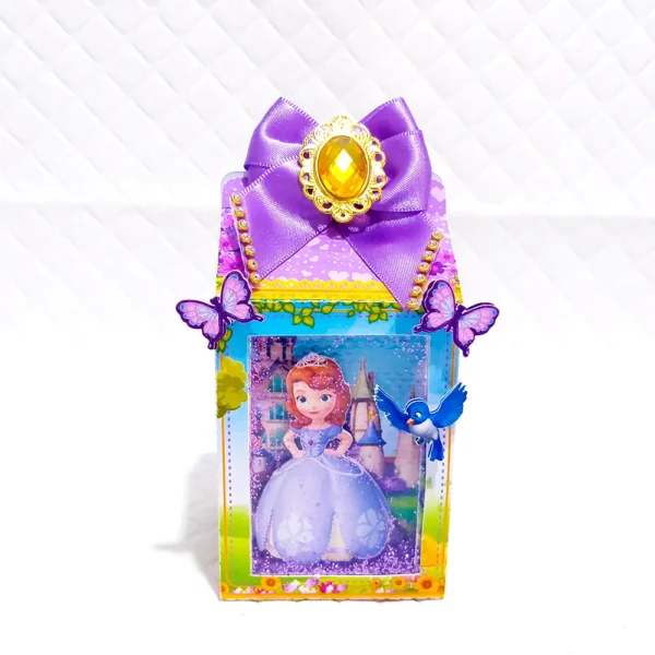 Topper de bolo e elementos de decoração tema Princesa Sofia prontos para recortar em Studio e PDF.