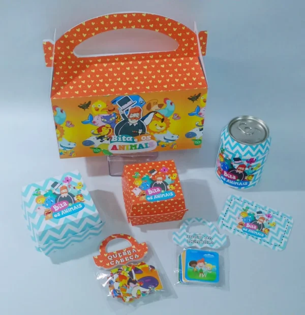 Arquivo digital de corte para kit festa na escola no tema Mundo Bita em formatos Studio e PDF.