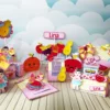 Kit digital de personalizados para festa tema quitandinha nos formatos Studio, PNG e PDF para scrapfesta.