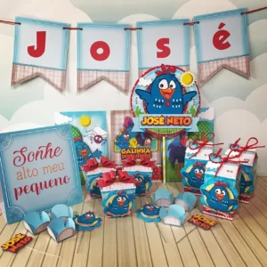 Kit digital de personalizados para Galinha Pintadinha festa menino nos formatos Studio, PNG e PDF para scrapfesta.