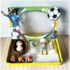 Arquivo digital de corte para kit mini confeiteiro no tema futebol em formatos Studio, PNG e PDF.